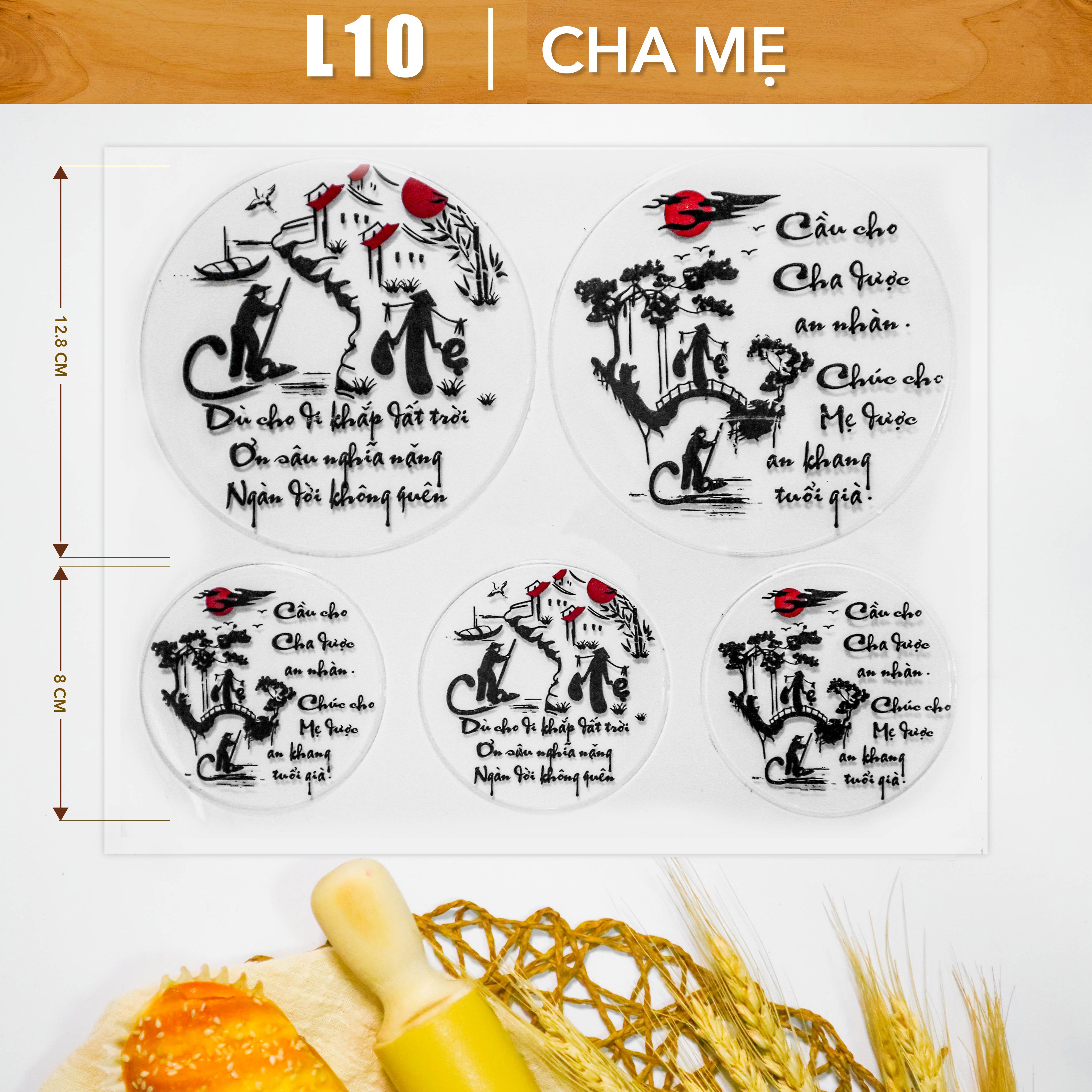 Khuôn In Hình Socola-Cha Mẹ